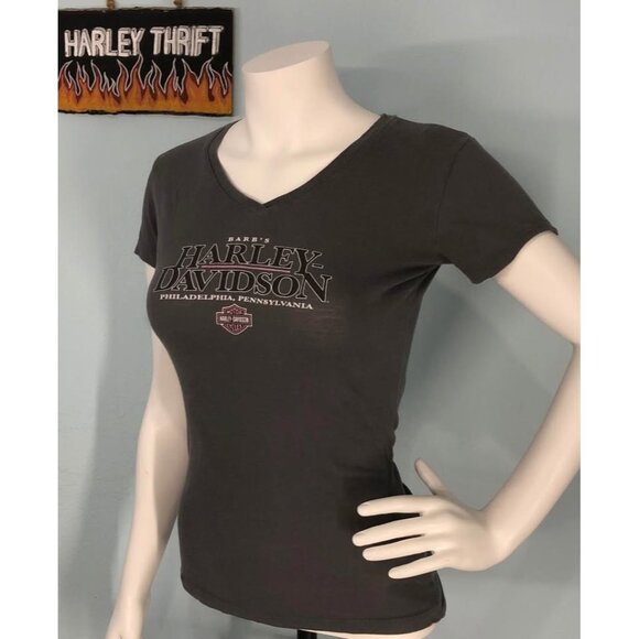 Harley-Davidson Tops - Harley-Davidson T-shirt Medium Women, Elastic Fabric PHILADELPHIA, PA